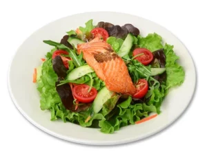 Lachsfilet-Salat-zum-Liefern
