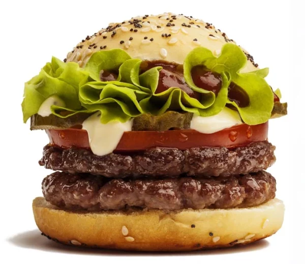 Rindfleisch-Burger-doppelt-Fleisch